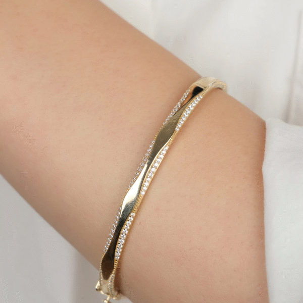 14 Ayar Altın Sade Kelepçe