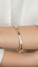 14 Ayar Altın Sade Kelepçe - Görsel 2