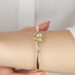 14 Ayar Altın Düğümlü Sade Kelepçe 139