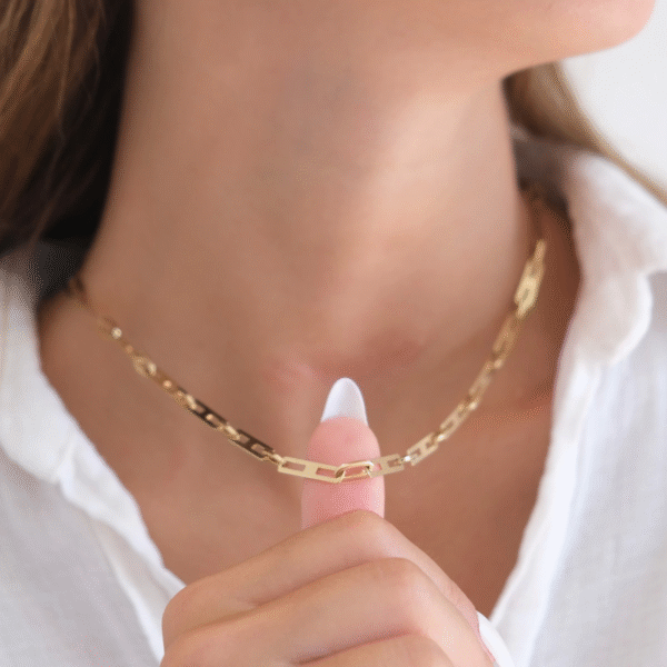 14 Ayar Altın Zincir Kolye 424