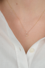 14 Ayar Altın Taşlı D Harfi 802