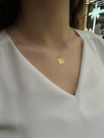 14 Ayar Altın Büyük Kalpli Kolye 681 - Görsel 3