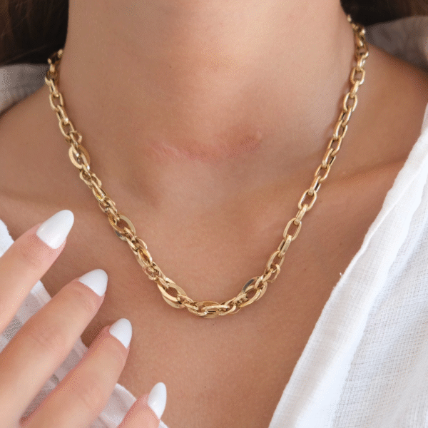 14 Ayar Altın Zincir Kolye 326