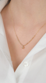 14 Ayar Altın Dorika Toplu Kolye - Görsel 2