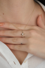 14 Ayar Altın Kutup Yıldızı Kolye 815 - Görsel 3