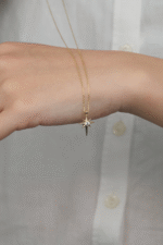 14 Ayar Altın Kutup Yıldızı Kolye 815 - Görsel 4