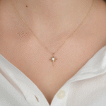 14 Ayar Altın Kutup Yıldızı Kolye 815