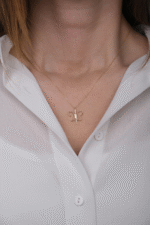 14 Ayar Altın Kelebek Kolye 347 - Görsel 2