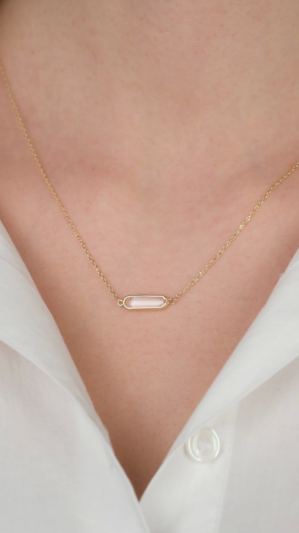 14-k-altin-kolye-189-gram-63967335-sw1012sh1800.png 14 Ayar Altın Sade Taşlı İnce Kolye - Görsel 1