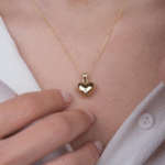 14 Ayar Altın Kalp Kolye 351