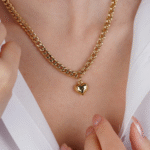 14 Ayar Altın Kalp Kolye 491