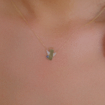 14 Ayar Altın Taşlı Nazar Boncuklu Melek Kolye 154