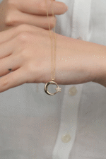 14 Ayar Altın Ay Yıldızlı Kolye 809 - Görsel 4