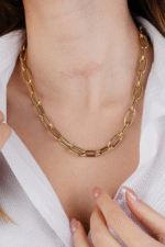 14 Ayar Altın Ataç Zincir Kolye 487 - Görsel 4