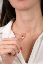 14 Ayar Altın Mavi Taşlı Kolye 302