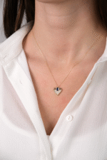 14 Ayar Altın Mavi Taşlı Kolye 302 - Görsel 3