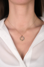 14 Ayar Altın Çember Kolye 246 - Görsel 2