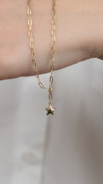 14 Ayar Altın Ataç Zincirli Kolye - Görsel 5