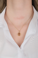 14 Ayar Altın Kumtaşı Kolye 486 - Görsel 2