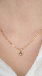 14 Ayar Altın Ataç Zincirli Yıldız Kolye - Görsel 4