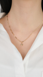 14 Ayar Altın Ataç Zincirli Yıldız Kolye - Görsel 3