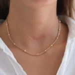 14 Ayar Altın Dorika Toplu Kolye 799