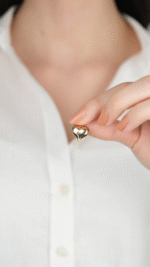 14 Ayar Altın Bombeli Sivri Uçlu Kolye Ucu 484 - Görsel 5