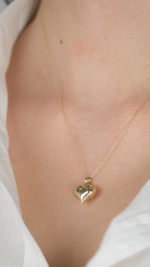 14 Ayar Altın Bombeli Sivri Uçlu Kolye Ucu 484 - Görsel 2