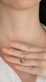 14 Ayar Altın Ay Yıldızlı Kolye Ucu 490 - Görsel 3