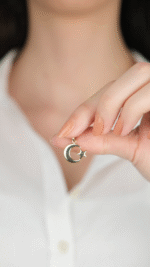 14 Ayar Altın Ay Yıldızlı Kolye Ucu 474 - Görsel 2