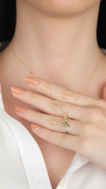 14 Ayar Altın Yıldızlı Kolye Ucu 479 - Görsel 3