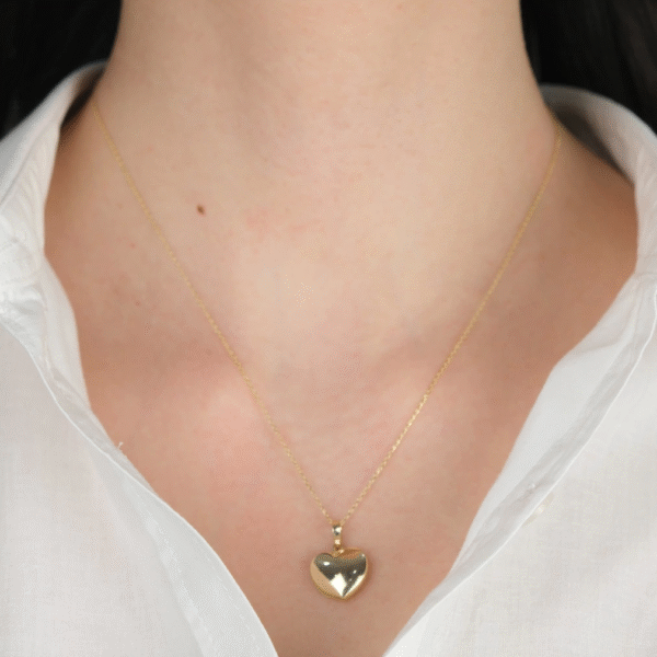 14 Ayar Altın Kalpli Kolye Ucu 470