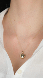 14 Ayar Altın Kalpli Kolye Ucu 495 - Görsel 2