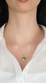 14 Ayar Altın Kalpli Kolye Ucu 495