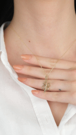 14 Ayar Altın İçi Boş Yonca Kolye Ucu 482 - Görsel 3