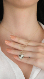 14 Ayar Altın İçi Kalemli Kolye Ucu 486 - Görsel 2