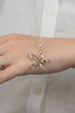 14 Ayar Altın Tasarım Kolye Ucu 512 - Görsel 5