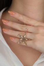 14 Ayar Altın Tasarım Kolye Ucu 512 - Görsel 4