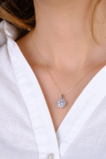 14 Ayar Altın Taşlı Kolye Ucu 224 - Görsel 3