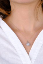 14 Ayar Altın Taşlı Kolye Ucu 224 - Görsel 5