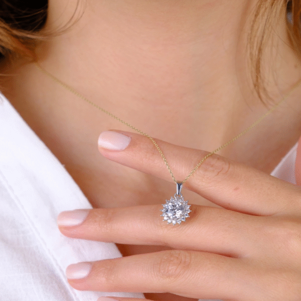 14 Ayar Altın Taşlı Kolye Ucu 224