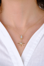 14 Ayar Altın Kalpli Güneş Charm 381 - Görsel 4