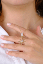 14 Ayar Altın Kalpli Güneş Charm 381 - Görsel 3