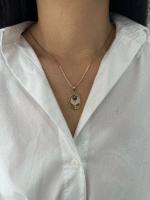 14 Ayar Altın Plakada Anka Kuşu Kolye Ucu 518 - Görsel 2