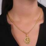 14 Ayar Altın Tuğralı Kolye Ucu 62