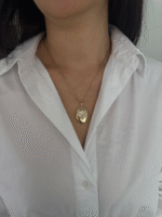 14 Ayar Altın Kapaklı Anka Kuşu Kolye Ucu 516 - Görsel 3