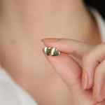 14 Ayar Altın KP 1025 Vidalı Kalpli Küpe