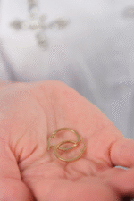 14 Ayar Altın Sade Halka Küpe 836 - Görsel 3