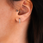 14 Ayar Altın Taşlı Küpe 688