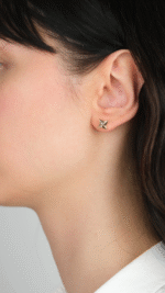 14 Ayar Altın Vidalı Yıldız Küpe 1030 - Görsel 2